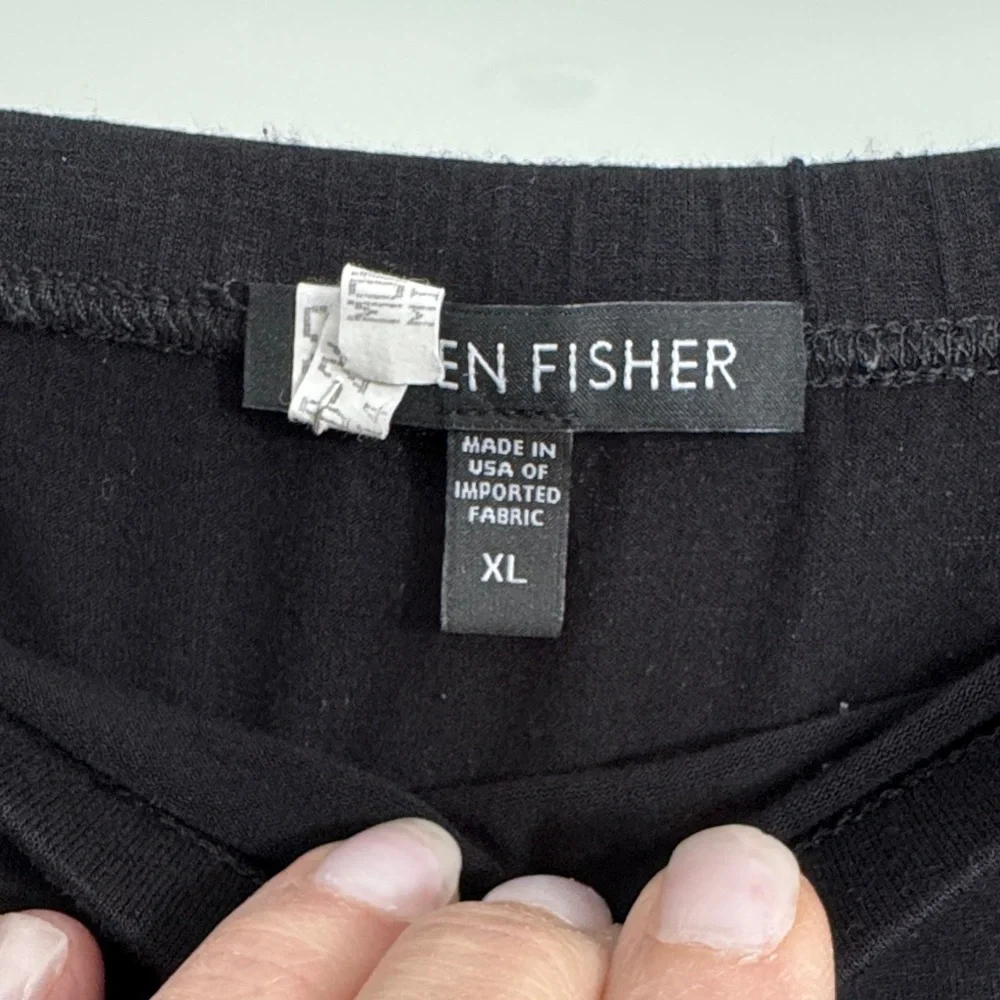Eileen Fisher High Low Black Jersey Women's Skirt